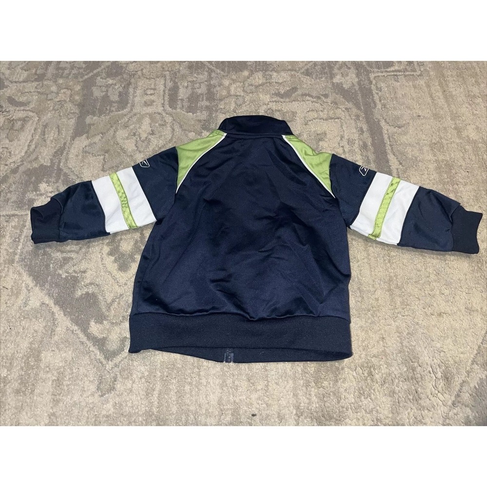 Boys Baby Size 12M 12 Month Blue Reebok Track Jacket Zip Up - Picture 3 of 3